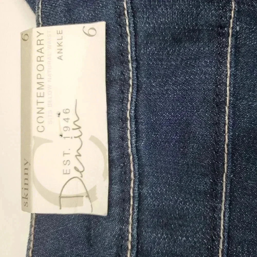 EST. 1946 Denim Contemporary Skinny Ankle Jeans Women's Size 6 New with Tags - Picture 4 of 11